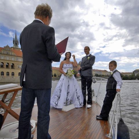 Fotografie z plavby po Vltavě